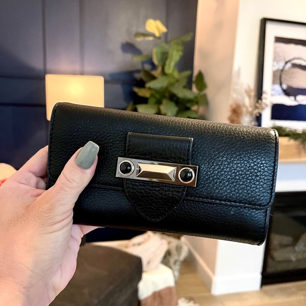 Vince Camuto black Studded Wallet